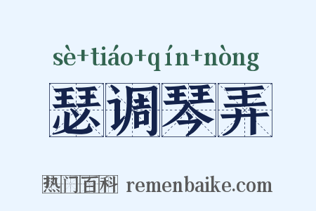 瑟调琴弄是什么意思的图片